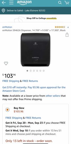 EnMotion Towel Dispenser Model #59462A