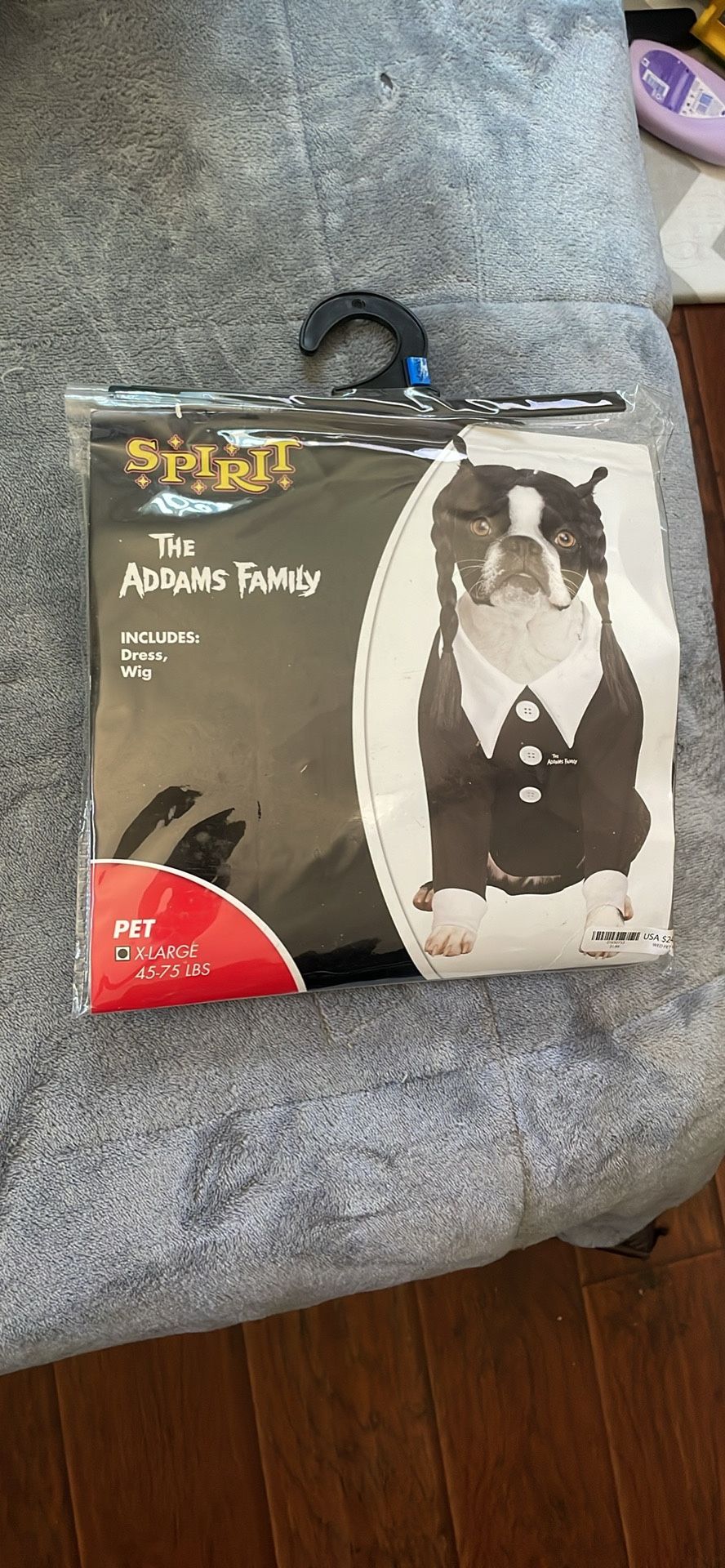 DOG COSTUME “WEDNESDAY ADDAMS”