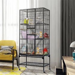 Large Bird Cage 69 Inch, black