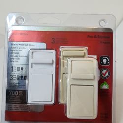 Legrand 700W Preset Wide Dimmer WS703PTCCCV6 Pass & Seymour, 3 colors included. Condition is "New". Pass & Seymour/ Legrand 3 colors included,  Decora