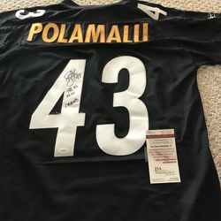 Steelers - Troy Polamalu Autographed Jersey 