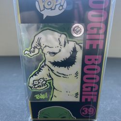 Oogie Boogie Signed & Art Hand Sketched Funko Tone Ramirez 