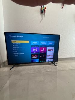 Hisense 50” Roku Smart LED TV Model 50R6E 4K UHD HDR Wi-Fi Tested & Working