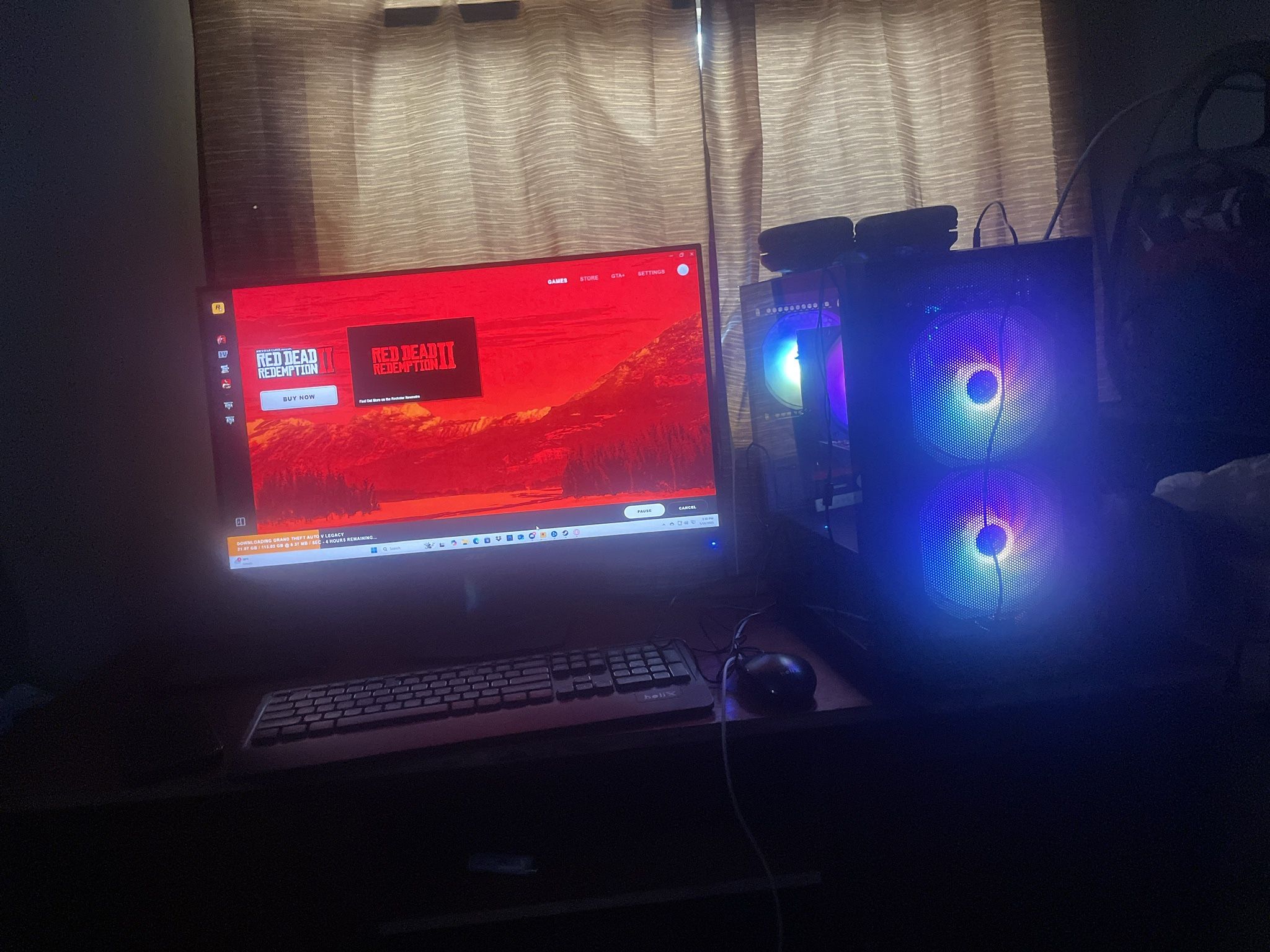 Computer And Monitor