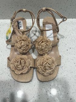 A New Day Crochet Flower Sandals