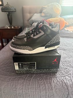 Air Jordan 3 Retro Black Cement Size 12