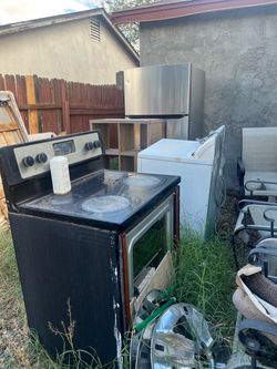 FREE Broken Appliances (Dryer Stove Fridge)