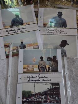 Original 1994 minilab backprint Type H1 & H2 Photos. Michael Jordan's Birmingham barons Minor league Baseball Game Vs. Chattanooga lookouts at Engel S