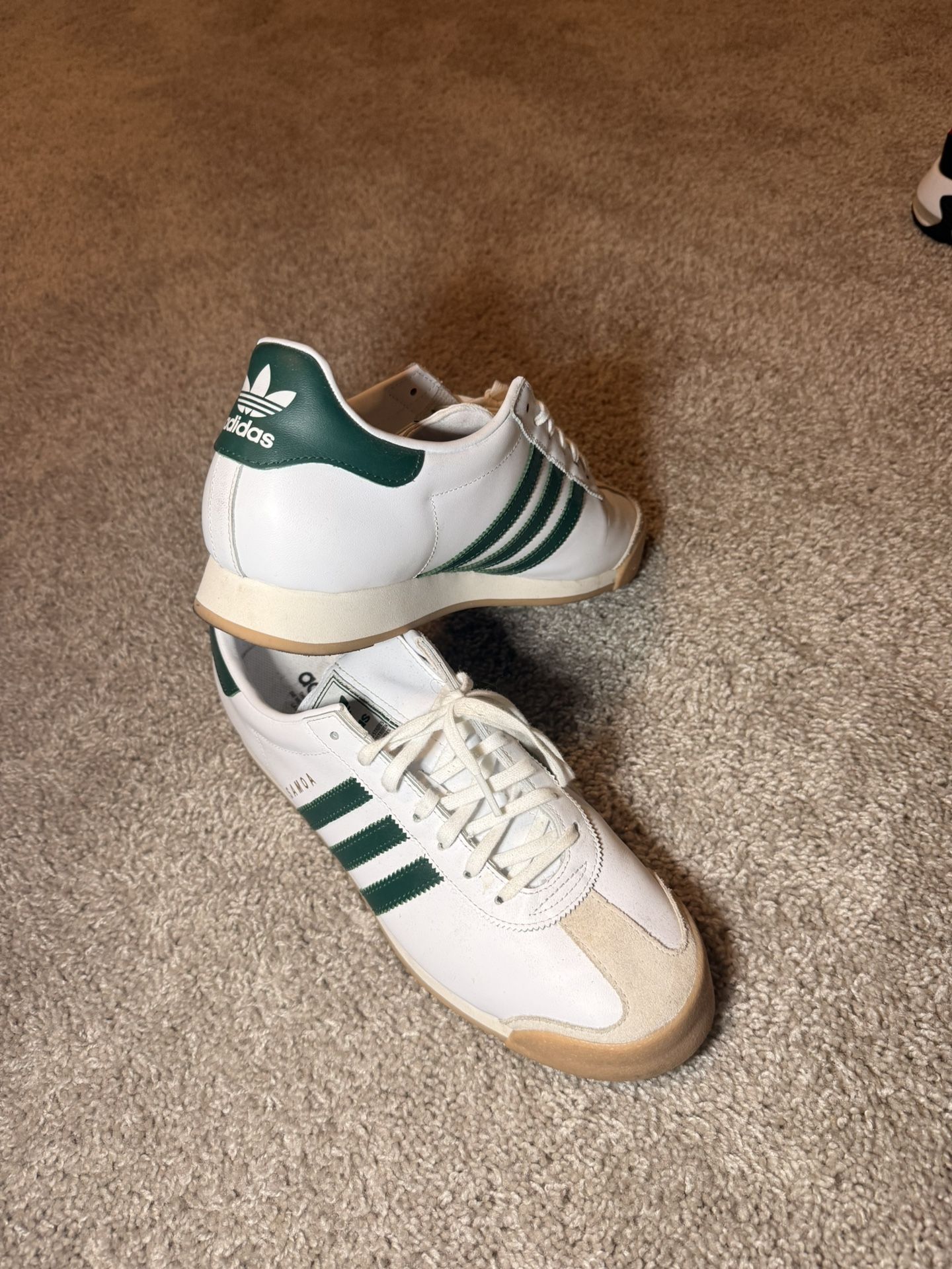 Adidas Sambas (White / Green)