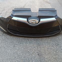 2012-2017 Hyundai Veloster Complete Front Bumper With Grill And Emblem And Fog Lights With Accessories OEM. 