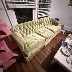 Green Velvet Couch