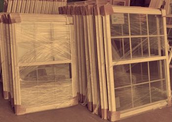 Double-Hung Windows with Grilles