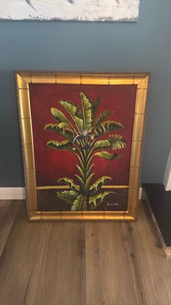 M"Traveler's Palm" painting by artist Rodolfo Jimenez