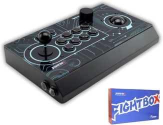 FightBox R10-PRO Retro Game Arcade Stick Controller with Trackball and Spinner