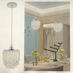 Chrome Crystal Chandelier Pendant Lights