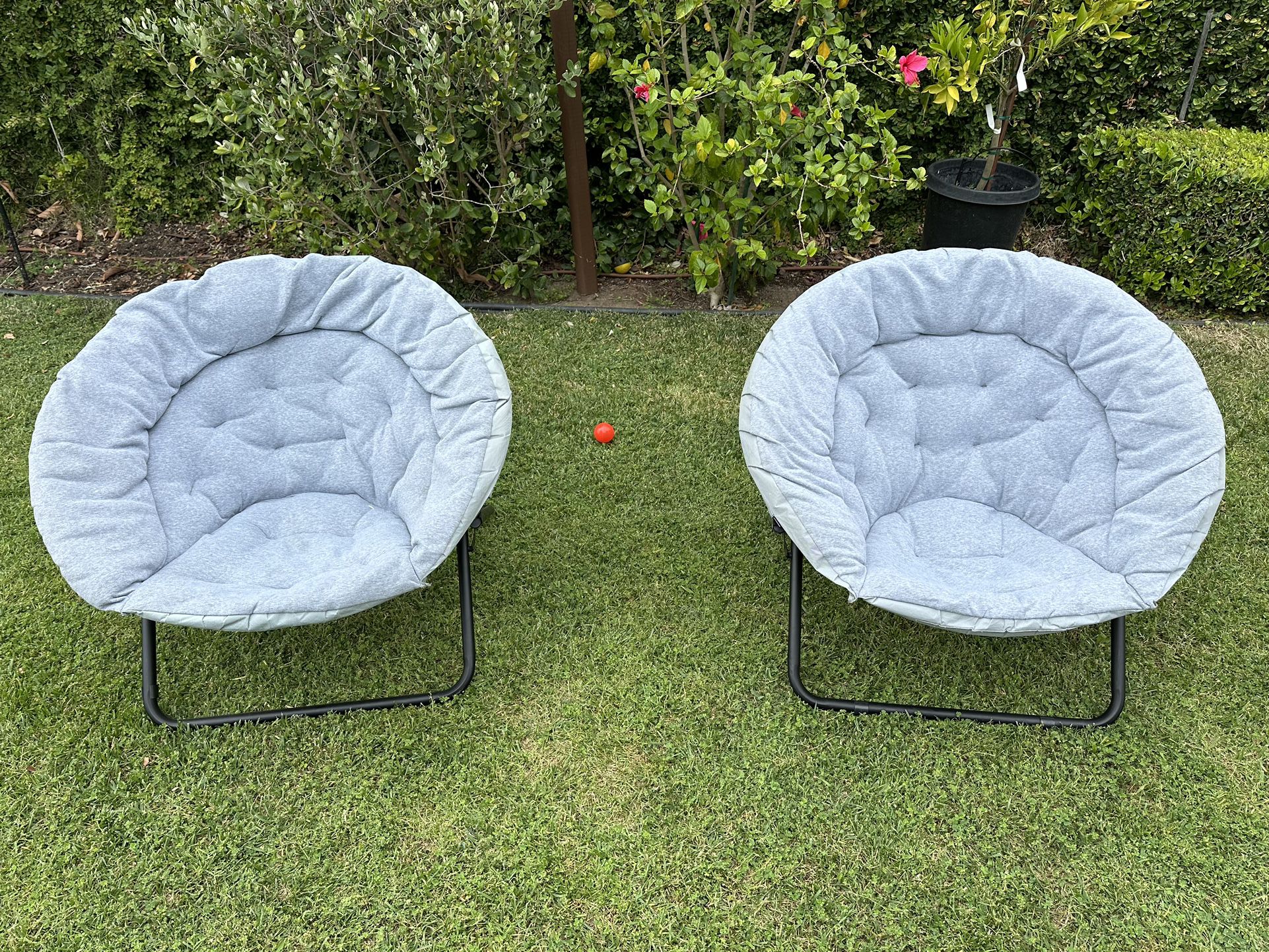 Folding Saucer Chair Set Of 2