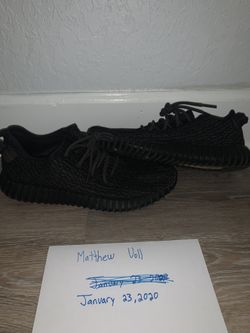 Worn Yeezy Pirate Black 1.0 Size 10.5