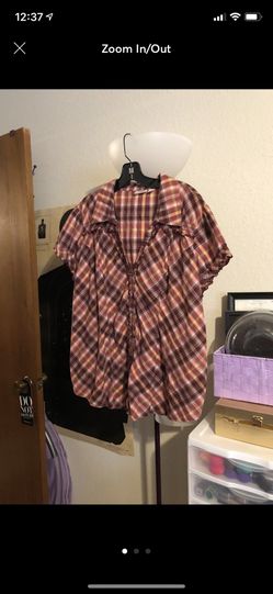 Burgundy Plaid Button Down