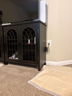 Set of black night stand
