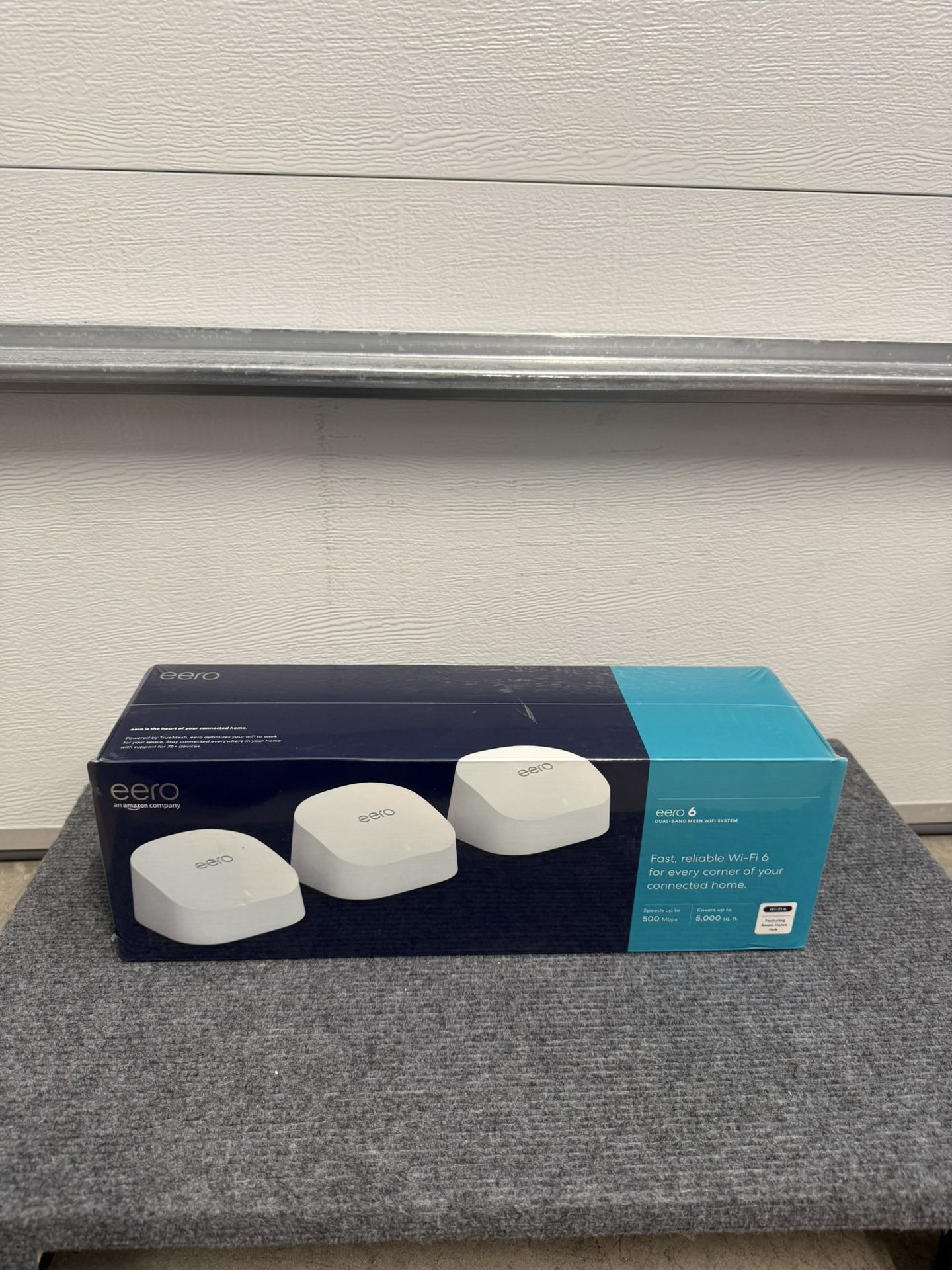 Amazon eero 6 Mesh Wi-Fi 6 System 3 Pack - Whole Home Coverage - Brand New