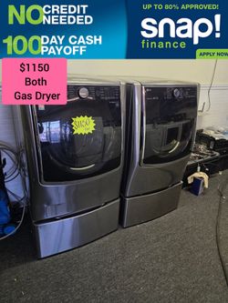 LG Signature XL Washer & Gas Dryer