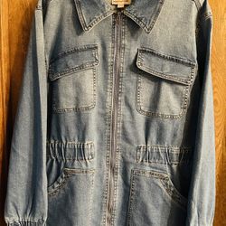 Knot Rose Denim Jacket Size M