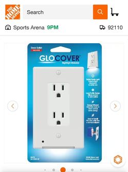 7 Piece GLOCOVER White Nightlight Wall Plate
