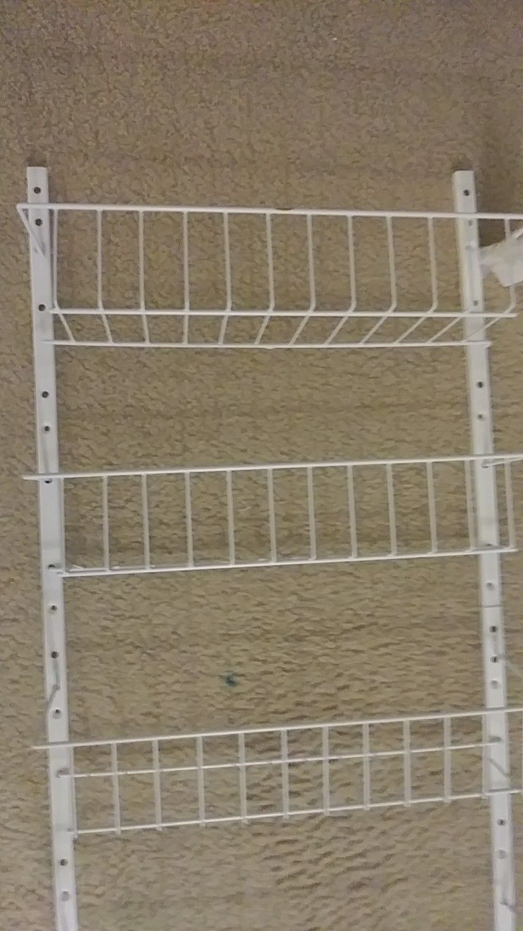 NEW WHITE ORGANIZING SHELVES