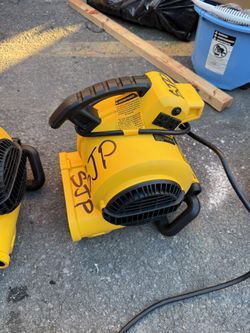DEWALT Portable Air Mover, ‎276W 3 Speed Floor Fan, Utility Blower Fan, 1/5 HP 600 CFM Floor Dryer,