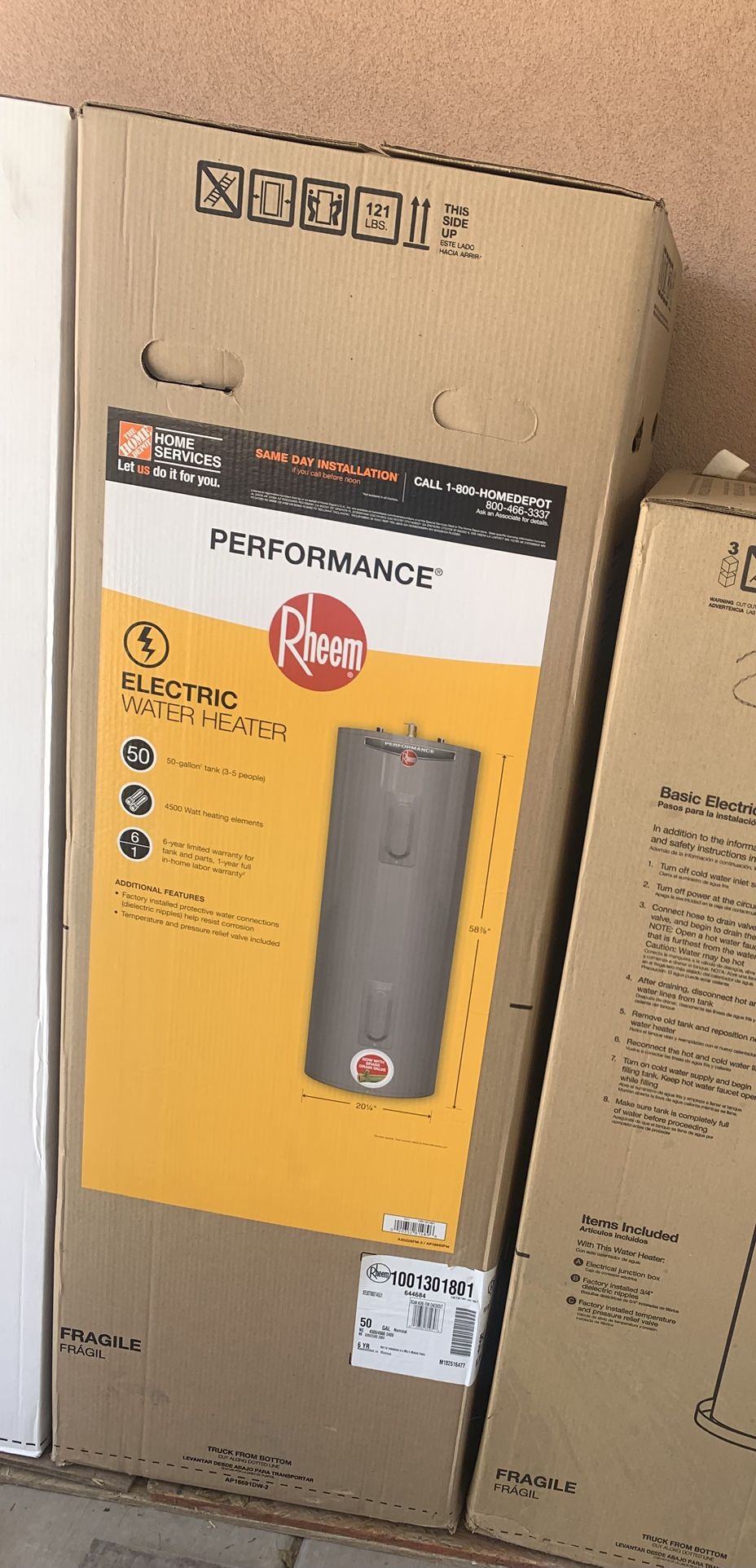 Rheem 50 Gallon Electric Water Heater