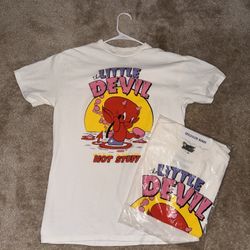 Urban Outfitters “The Little Devil” Graphic Tee – Medium – BRAND NEW SEALED 