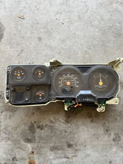 1991 Chevy Cluster