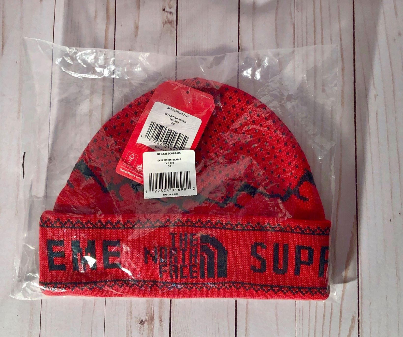 Supreme x TNF Folded Knit Beanie
