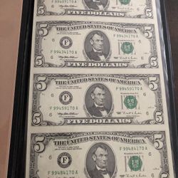 5$ Uncut Sheet 1995