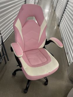 Pink & White Gaming / Office Chair