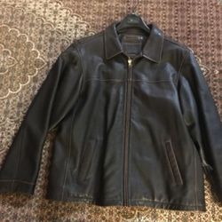New leather jacket. Only wore once or twice.
