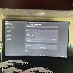 perfect Condition 144hertz Curved Gaming Monitor  27’