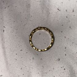 Gold Plated Cuban ring