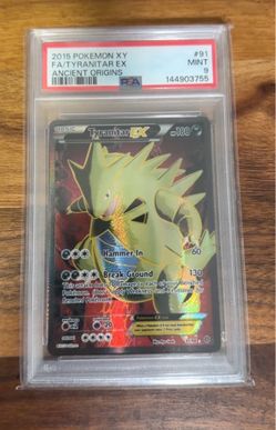 Pokemon Tyranitar EX Ancient Origins PSA 9