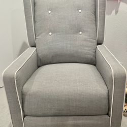 Nursery Tufted Wingback Rocker Chair 