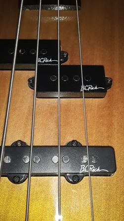 Banging nice bass P + J bass pickups by BC Rich
