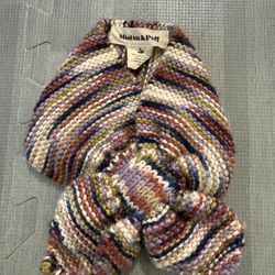 Misha & Puff Striped sledding Knit Scarf - Multicolor