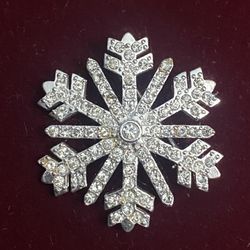 Monet Snowflake Brooch