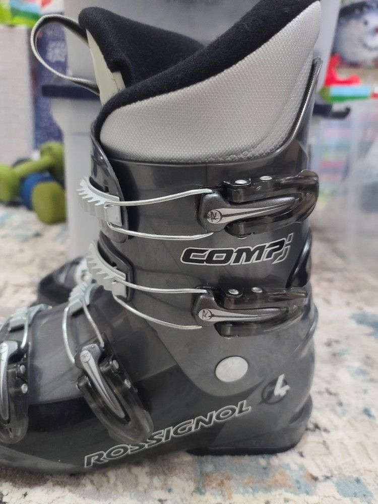 Rossignol Comp J 4 Junior Ski Boots - Size 24.5, BSL 305 mm, Soft Flex Youth