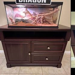 Saunders cherry console cabinet