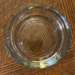 Vintage Clear Glass Ashtray