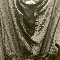 Flowy Greenish Black Dress Size XL 