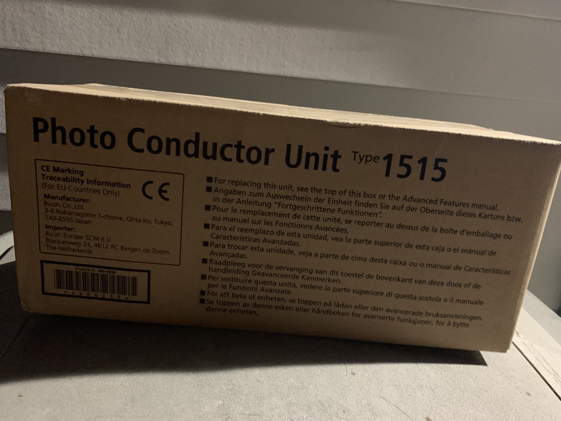 Photo conductor unit for Ricoh new in the box authentic