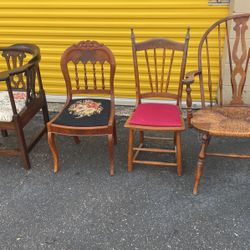 Real nice solid wood chairs take your pick