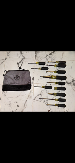 Klein Tools Nut Driver and Screwdriver Set with Zipper Pouch